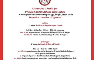 5 - Quinta ed ultima giornata "Il Cammino dell'Aquila"